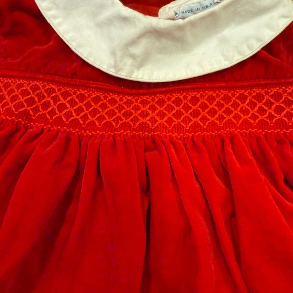 Nannette Red & White Holiday Baby Girl 18 month Dress Vintage Christmas Outfit - Picture 8 of 16